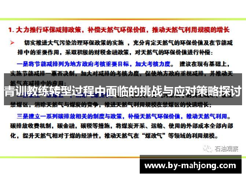 青训教练转型过程中面临的挑战与应对策略探讨